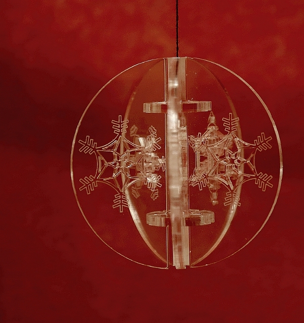 Christbaumschmuck Acryl Kristalle