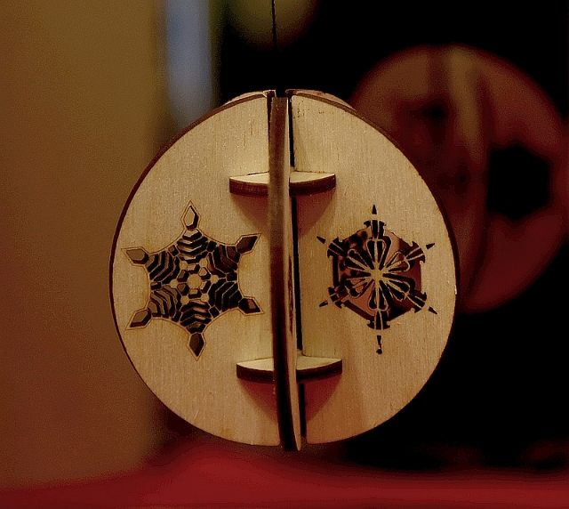 Christbaumschmuck Eiskristall