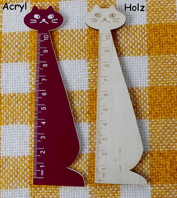 Lineal 10cm Katze