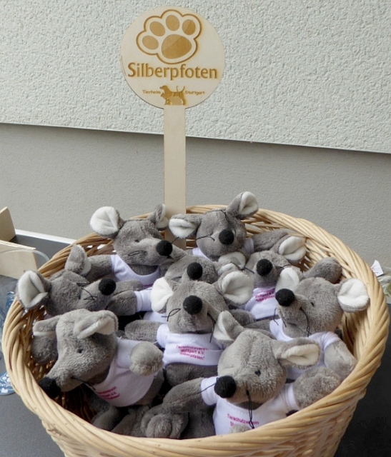 Standschild mit Logo