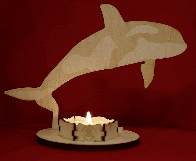 Teelicht Orca