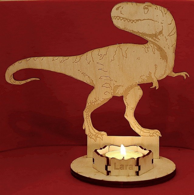 Teelicht T-Rex
