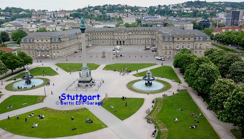 Schlossplatz Drehleiter 04.05. Video (hier klicken)