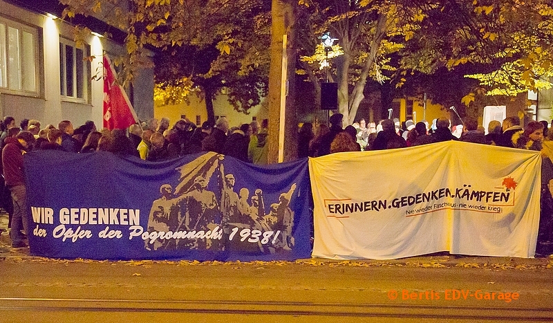 Gedenkkundgebung Pogromnacht 09.11. Bilder (hier klicken)